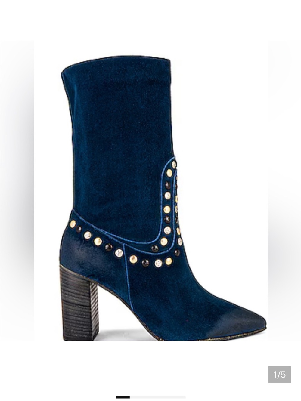 Free Peoplee Dakota Studded boot in Blue Moon- suede NWOB, size 38